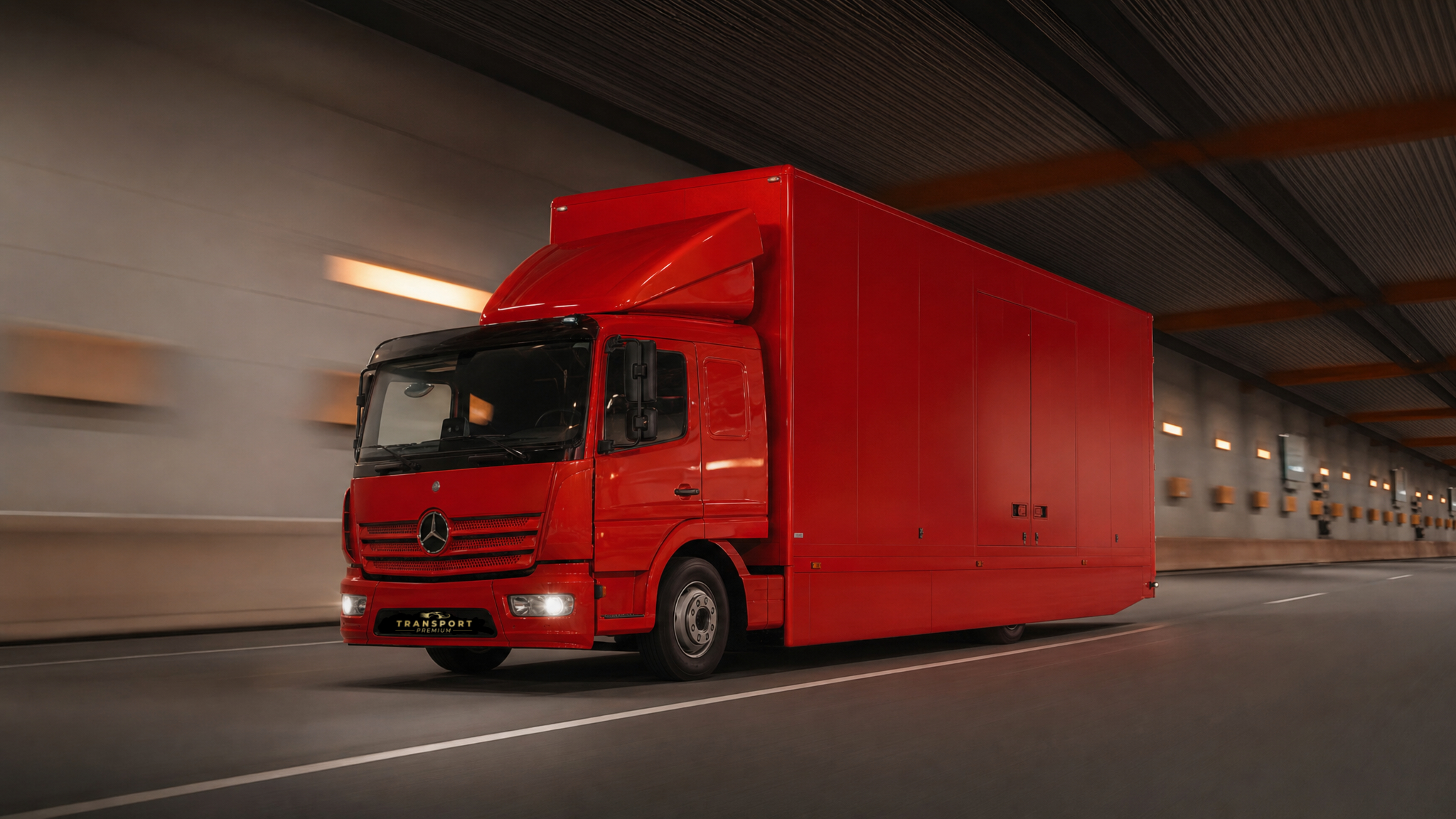 Reboque Transportes Premium em movimento